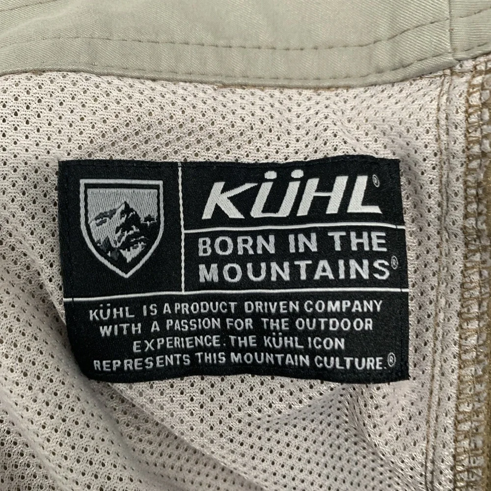 KUHL Silencr Shorts Mens 38 12" Inseam Khaki Tan Tech Hiking Hiking Golf Stretch - Picture 5 of 10
